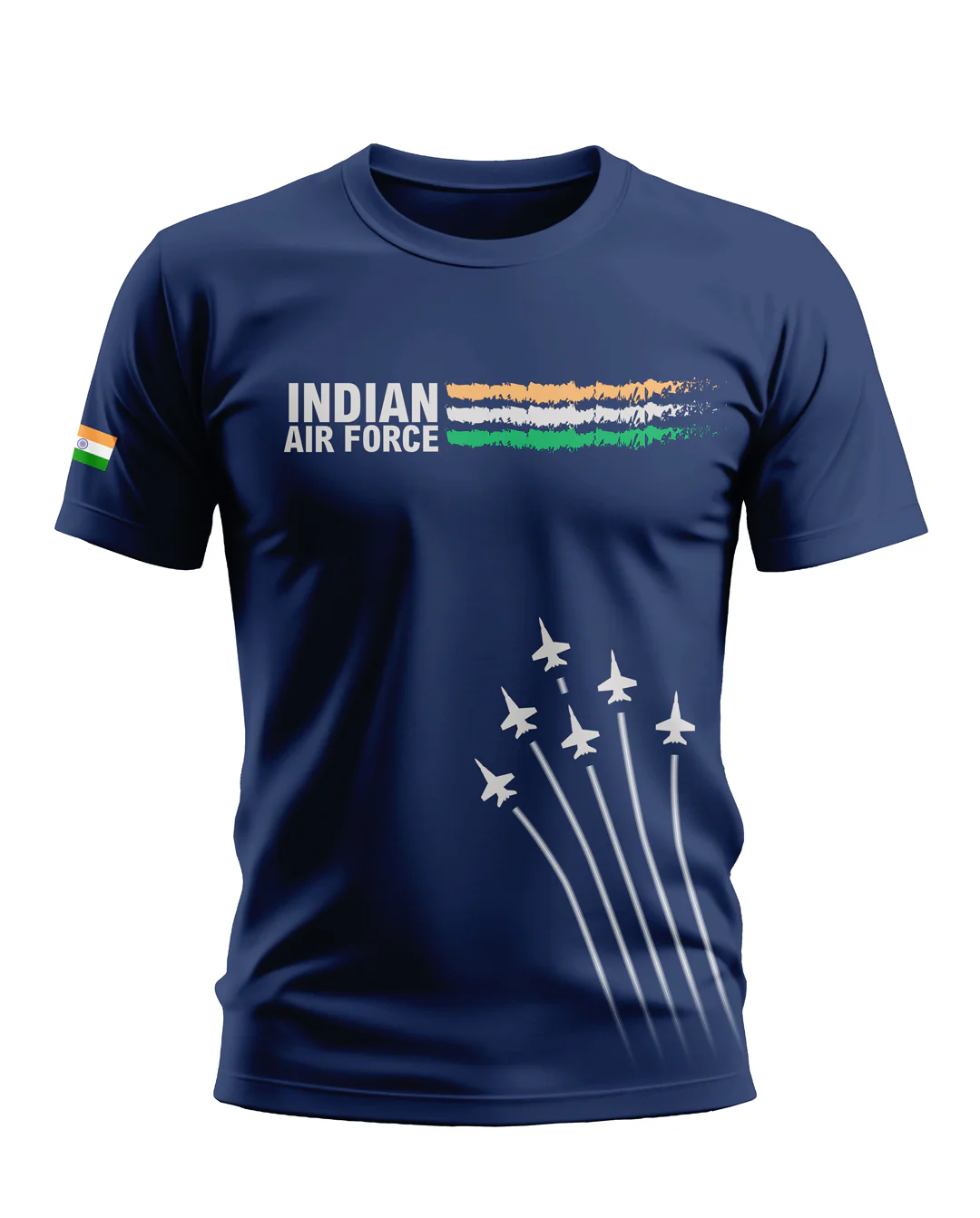 Indian Air Force Sky Soft Cotton T-shirt - Image 3