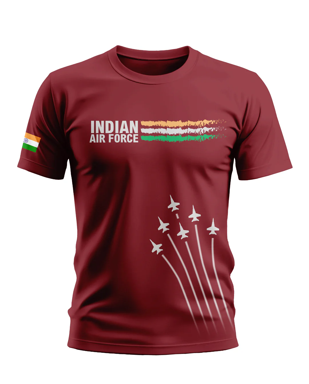 Indian Air Force Sky Soft Cotton T-shirt - Image 6