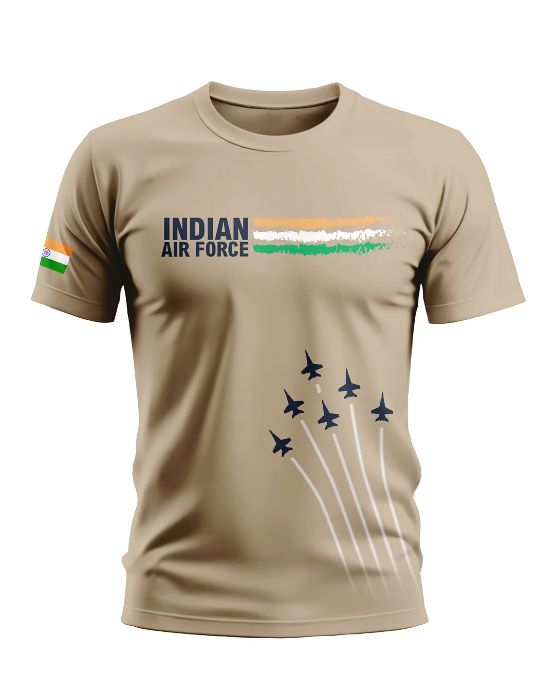 Indian Air Force Sky Soft Cotton T-shirt - Image 7
