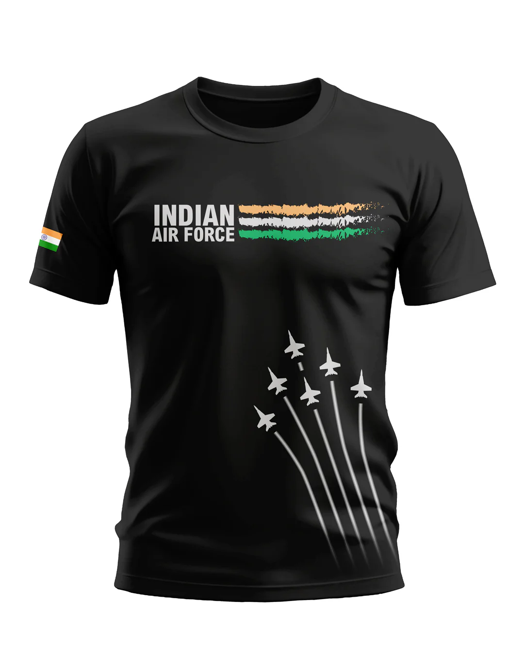 Indian Air Force Sky Soft Cotton T-shirt - Image 8