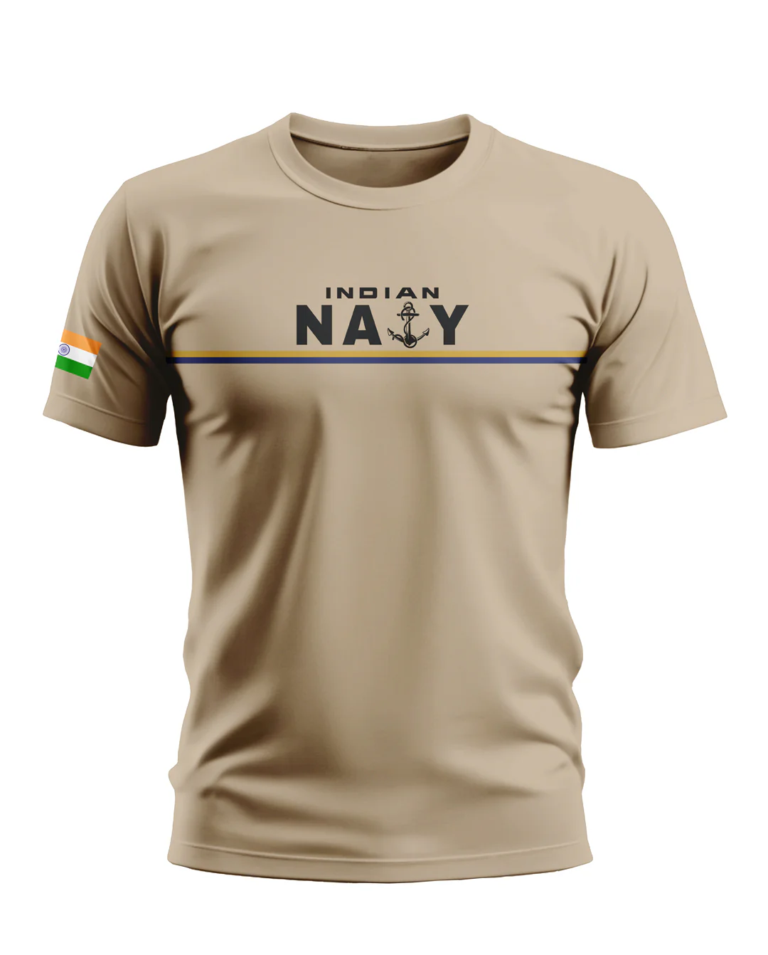 Indian Navy Anchor Style Soft Cotton T-shirt - Image 8