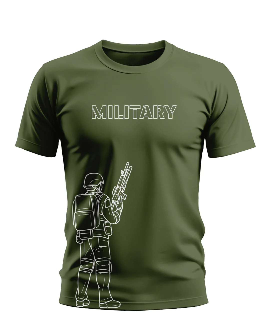 Military Style Designer  Soft Cotton T-shirt - Image 3