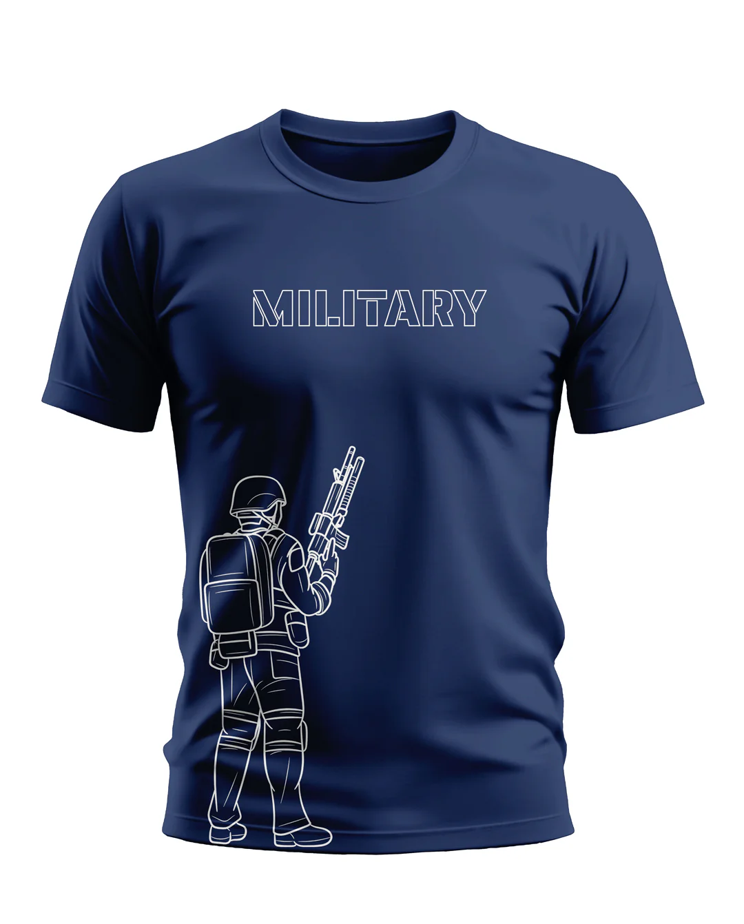 Military Style Designer  Soft Cotton T-shirt - Image 4