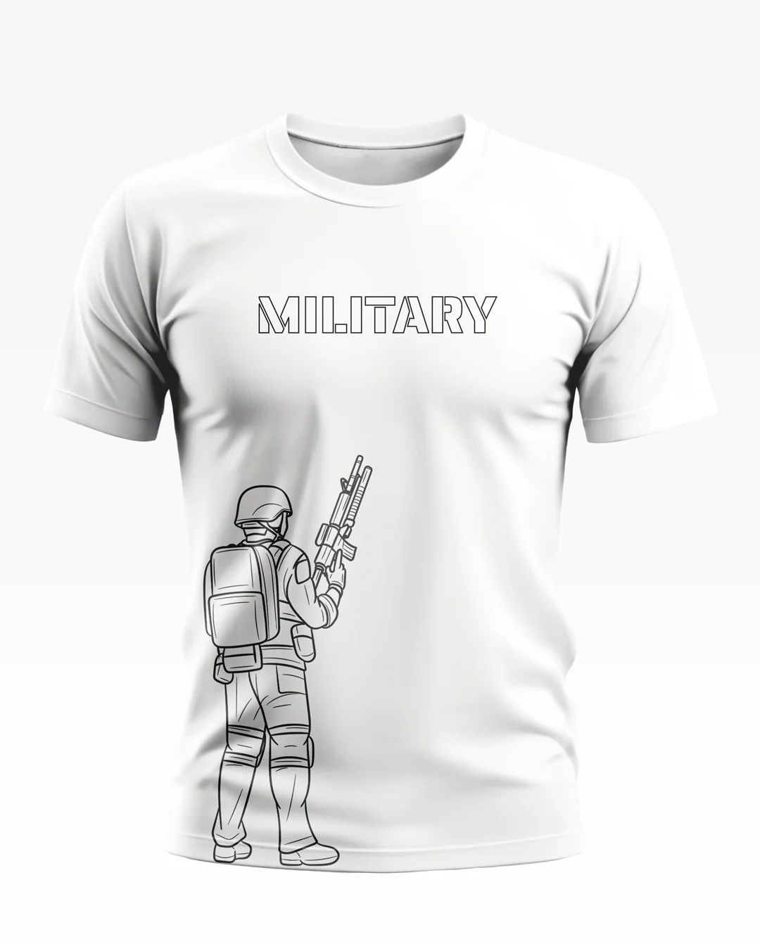 Military Style Designer  Soft Cotton T-shirt - Image 5
